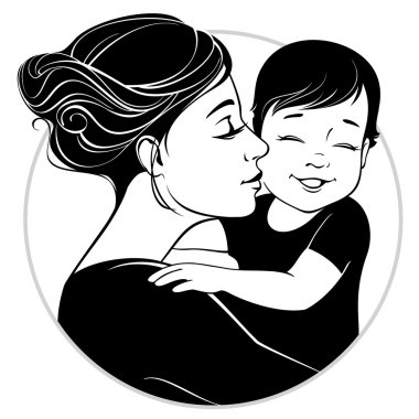Anne ve çocuğu ihale hugs