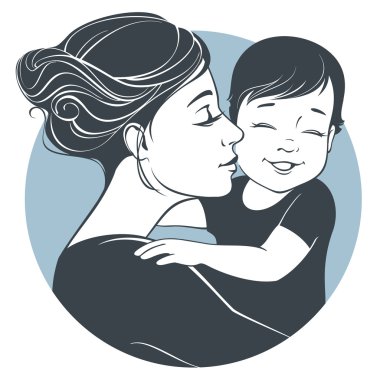 Anne ve çocuğu ihale hugs