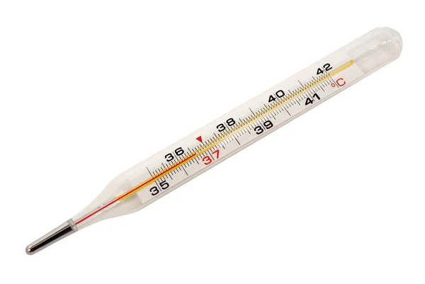 Medische thermometer. One.Isolated op een witte achtergrond. — Stockfoto