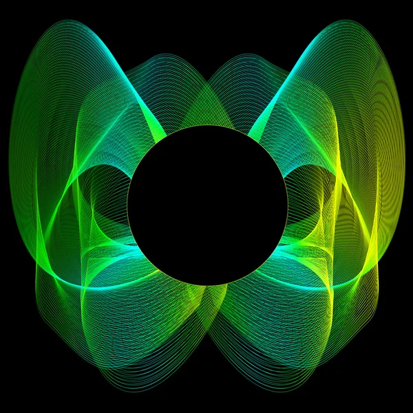 Papillon néon abstrait — Image vectorielle