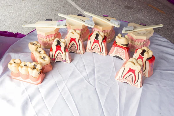 表プラスチックの義歯床材料 — ストック写真