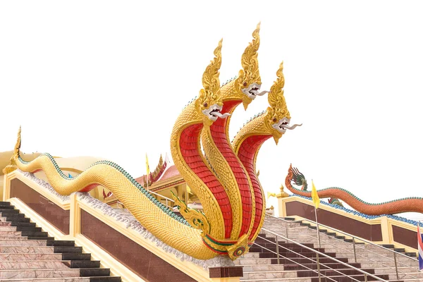 Golden Naga statue