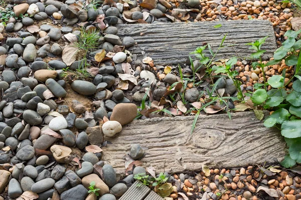 Каменная дорожка в саду. — стоковое фото