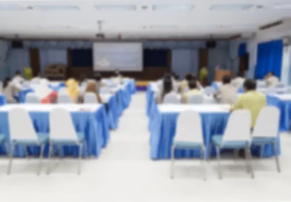 Borrão turva abstrato na educação formação conferência hall ou sala de seminário encontro de negócios — Fotografia de Stock