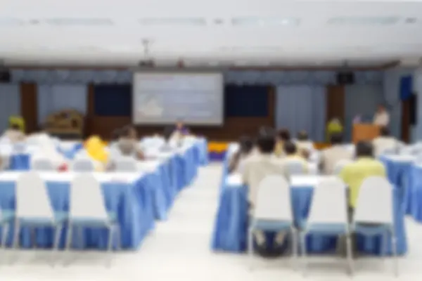 Verschwommene Abstract bei Business Education Training Konferenzsaal oder Raum Seminar Meeting — Stockfoto