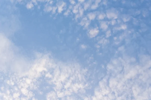 Fondo cielo azul está cubierto por nubes blancas delgada — Foto de Stock