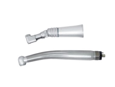  Beyaz arka plan üzerinde izole diş drill motor aracı kırpma yolu