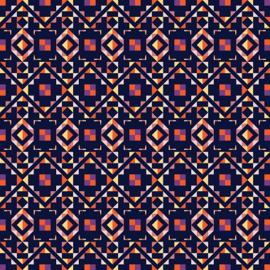 Geometrik desenli kare üçgen renksiz. illüstrasyon vektörü