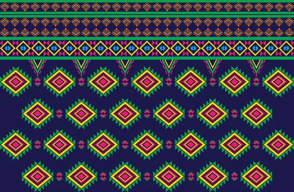 Motif Motif Géométrique Tissu Ethnique Oriental Traditionnel Pour Style Broderie — Image vectorielle