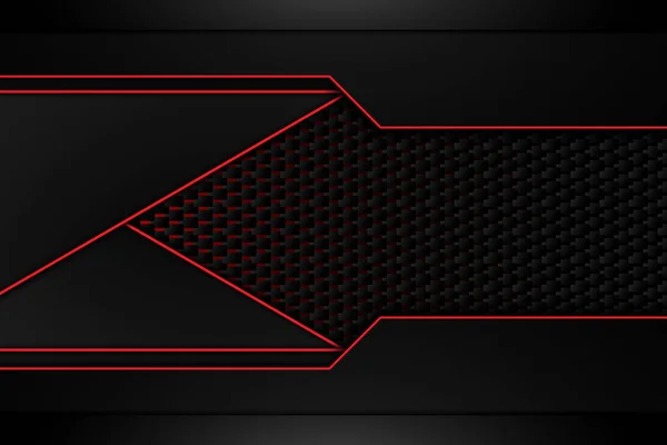 Red Black Abstract Corporate Banner Design Abstract Grid Background Ilustração — Vetor de Stock