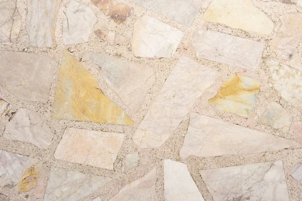 Steinmarmorabdeckung Auf Terrazzo Boden Alte Textur Für Horizontales Hintergrundbild — Stockfoto