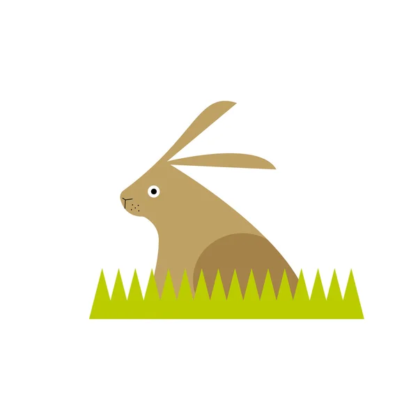 平的卡通兔 — 图库矢量图片