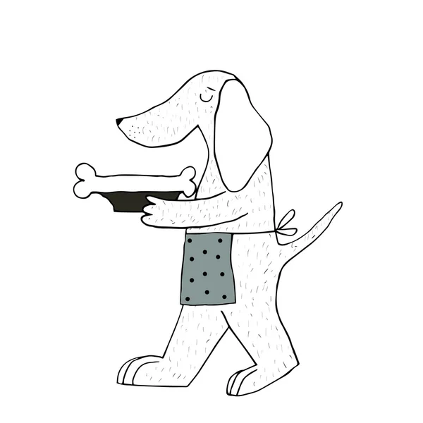 Cartoon Niedlicher Hund — Stockvektor