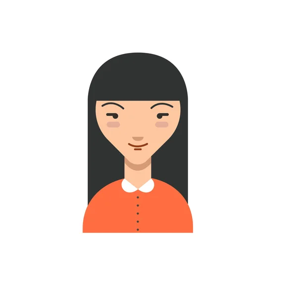 Икона японской женщины — стоковый вектор