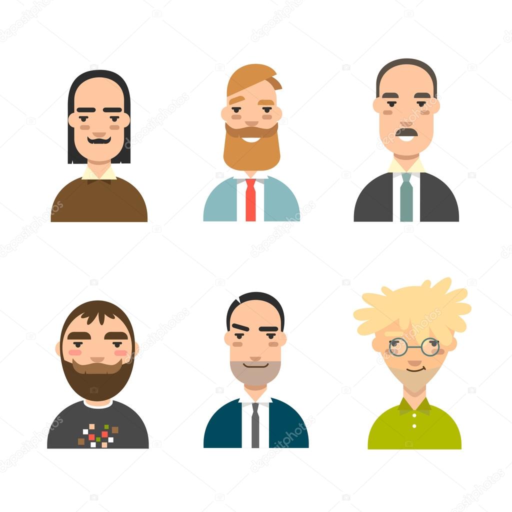 Business avatars set