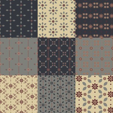 Dikişsiz desen seti