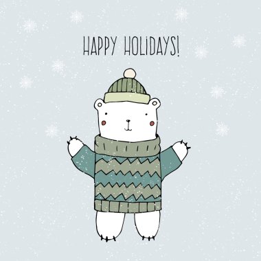 Kutup ayısı ile modern Poster