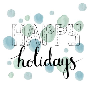 Yazı ile modern Poster