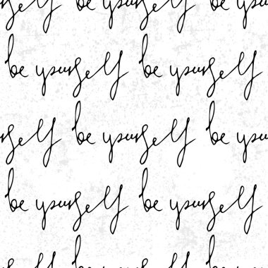 pattern with inspirational quotes clipart