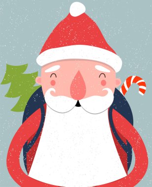 karikatür Santa hediyeler ile