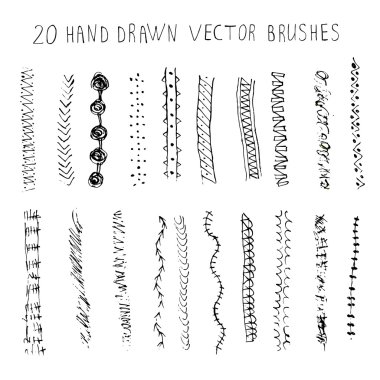 doğal fırça öğeleri