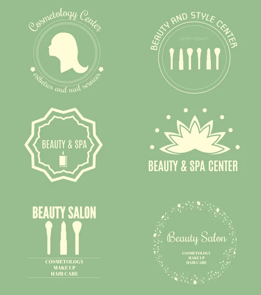 beauty and spa logos templates