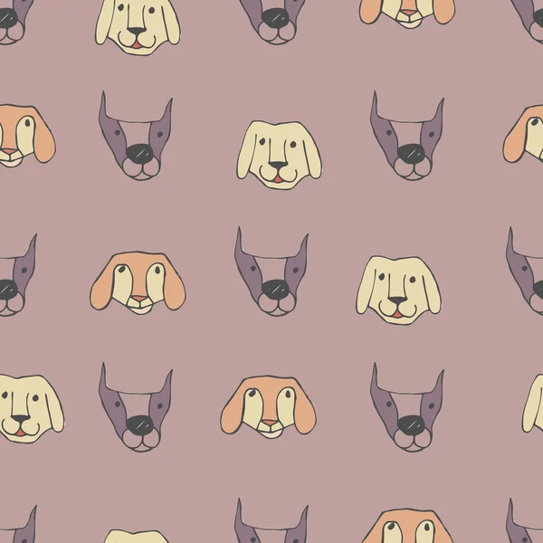 Patrón con animales lindos — Vector de stock