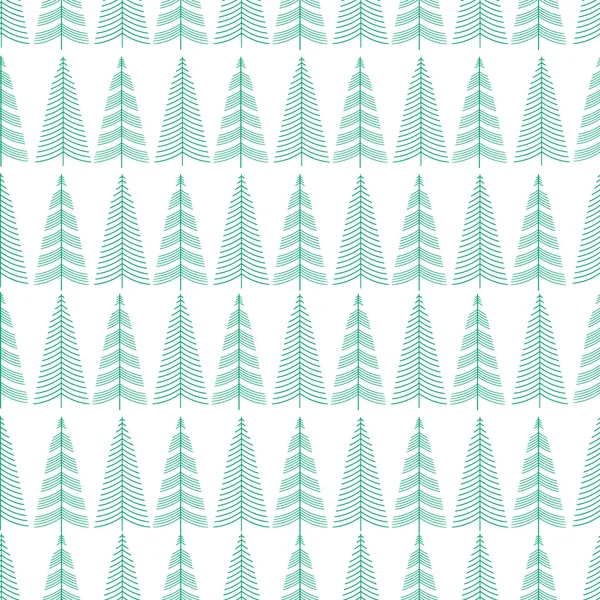 Forêt motif sapins — Image vectorielle