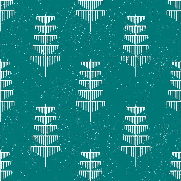 Forest fir bomen patroon — Stockvector