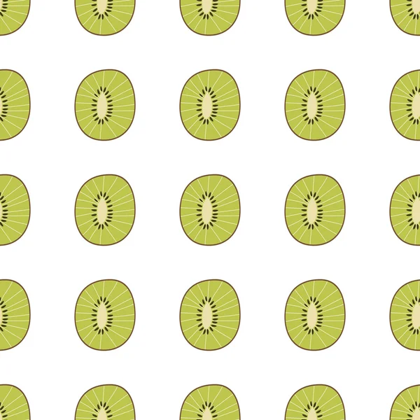 Kiwi motif sans couture — Image vectorielle