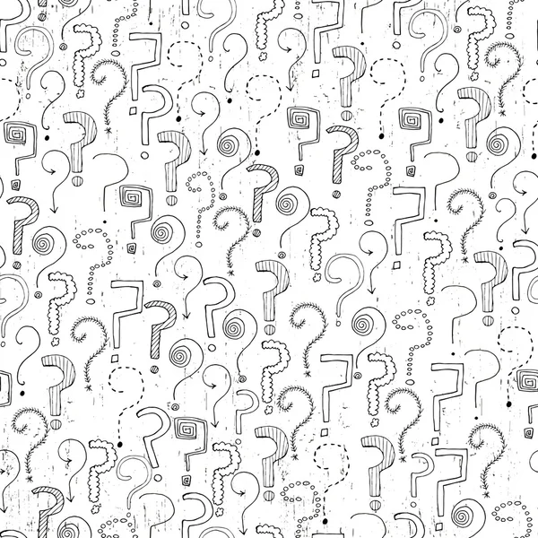 Pattern with question marks — Stock Vector