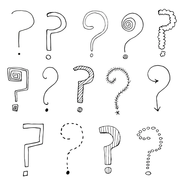 Pattern with question marks — Stock Vector