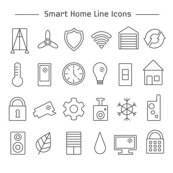 Diferentes iconos de línea — Vector de stock