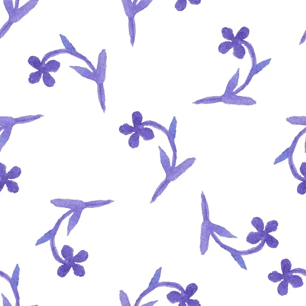 Μοβ λουλούδι απρόσκοπτη μοτίβο — Διανυσματικό Αρχείο