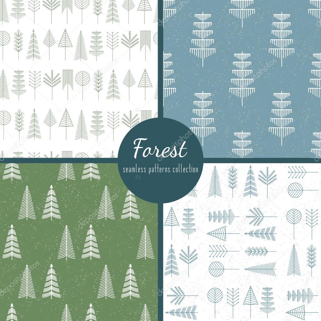Forest trees patterns
