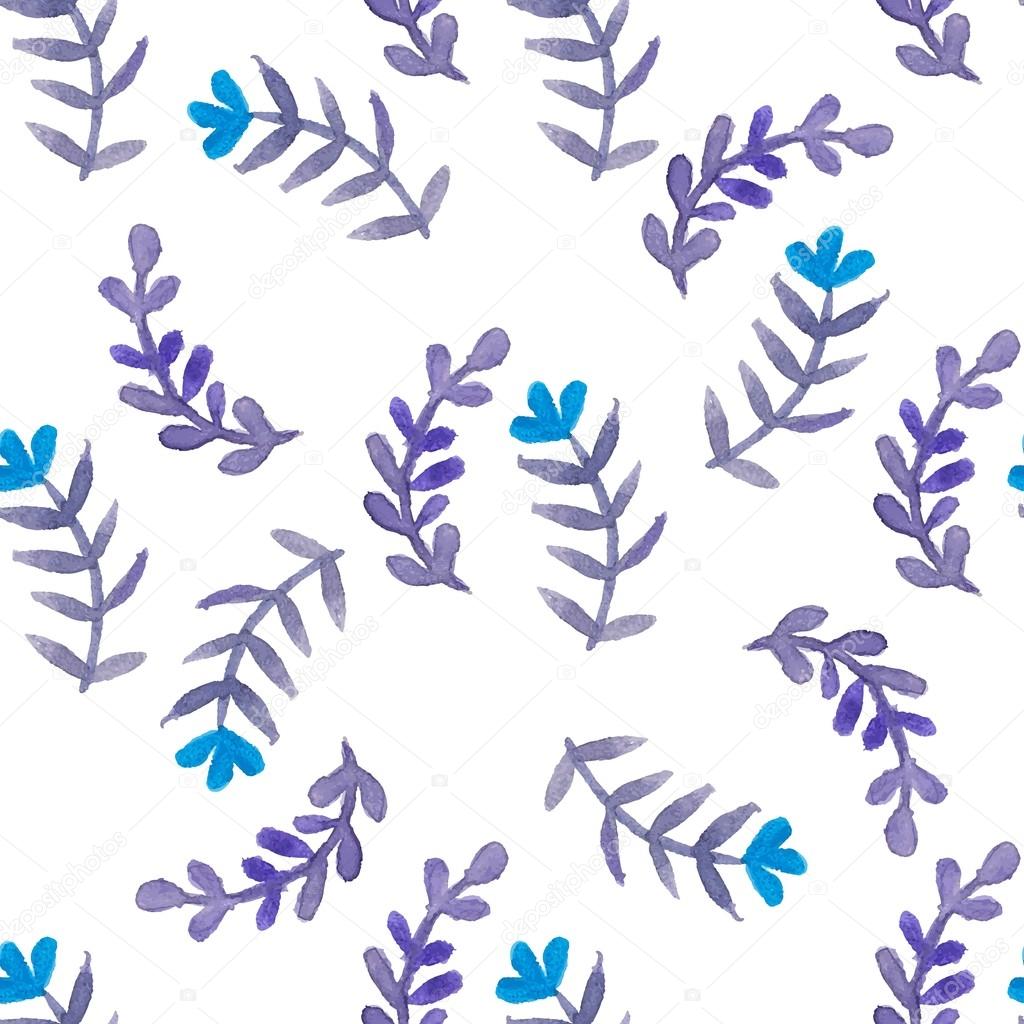 blue purple floral pattern