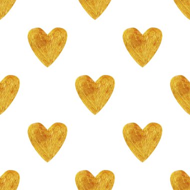 Altın kalp desen
