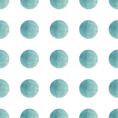 Watercolor circles in pastel colors