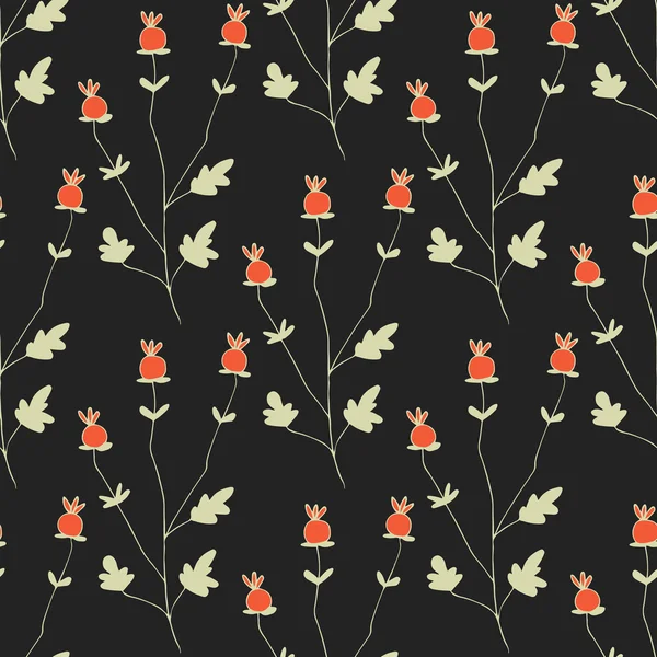 Set van hand getrokken bloemen — Stockvector