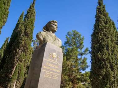 Sudak, Kırım - 16 Eylül 2020: Knyazeva Anıtı, Sudak, Kırım