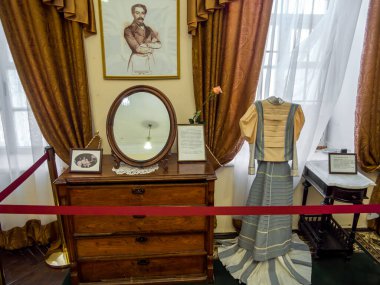 Novyj Svet, Kırım - 17 Eylül 2020: hizmetçi köşesi. Prens Golitsyn 'in Ev Müzesi