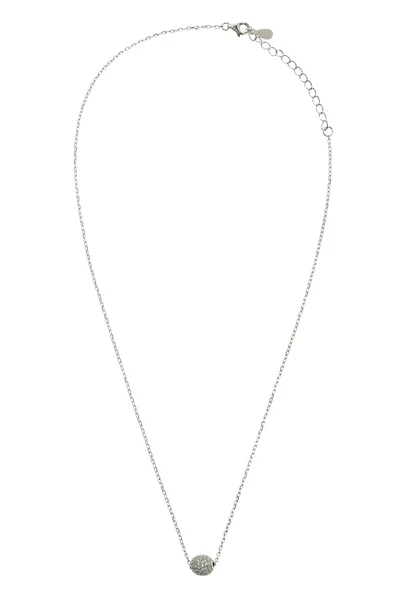 Stříbrné šperky řetěz s přívěskem — Stock fotografie