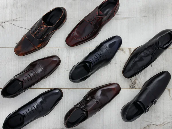Couro sapatos masculinos — Fotografia de Stock