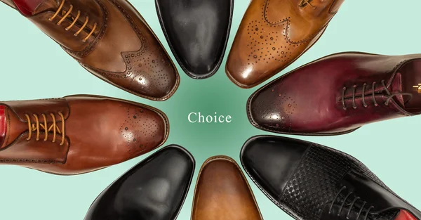 Group of mens shoes — Stock Photo, Image