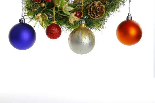 Globos de árbol de Navidad — Foto de Stock