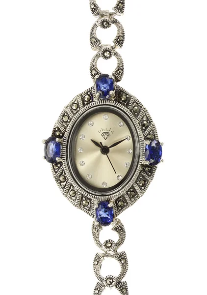 Винтажные серебряные часы — стоковое фото