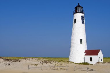 Nantucket Island Lighthouse in Massachusetts clipart