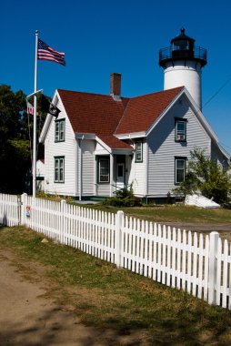 West Chop Lighthouse on Martha's Vineyard, Massachusetts clipart