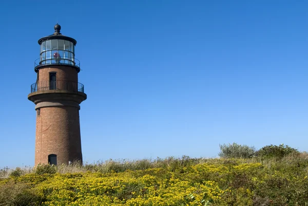 Gay głowy (Aquinnah) światło na Martha's Vineyard w Massachusetts — Zdjęcie stockowe