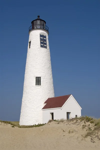 Great Point Lighthouse Tower na ilha de Nantucket — Fotografia de Stock